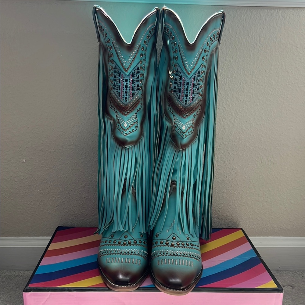 Fringe Western Boots / Fashion Cowboy Boots / Cowgirl Boots